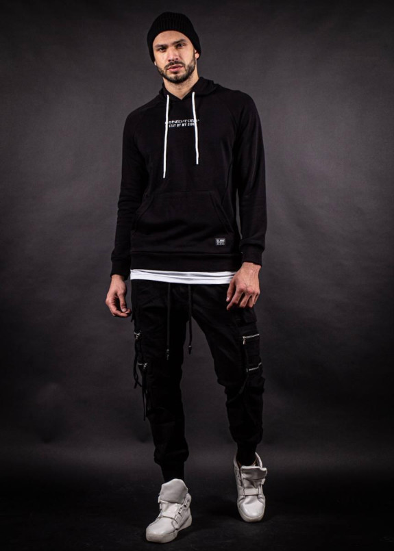 Худи черное stay by my side MFStore Изображение Худи черное stay by my side MFStore