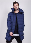 Пуховик синий матовый с боковой молнией MFStore Изображение Пуховик синий матовый с боковой молнией MFStore