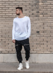 Лонгслив белый удлиненный мужской Mfstore Изображение Лонгслив белый удлиненный мужской Mfstore
