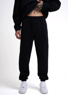 Спортивні штани на флісі чорні MFStore Изображение Спортивні штани на флісі чорні MFStore