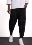 Стильні штани вільного крою в клітинку чорні MFStore Изображение Стильні штани вільного крою в клітинку чорні MFStore