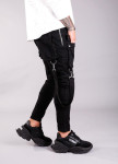 Джинсы черные карго с лампасами Mfstore Изображение Джинсы черные карго с лампасами Mfstore