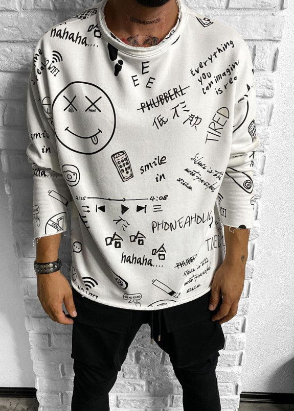 Кофта Smile белая MFStore Изображение Кофта Smile белая MFStore