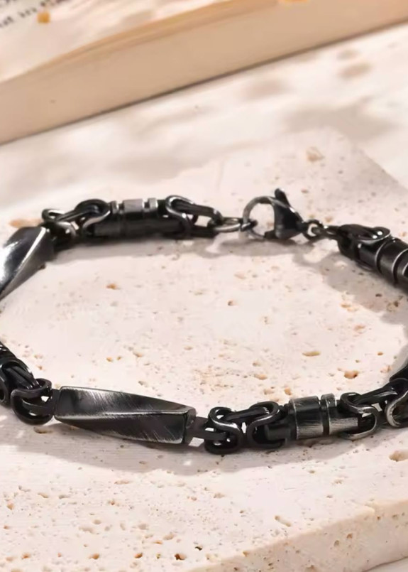 Комбінований браслет у стилі стім панк чорний MFStore Изображение Комбінований браслет у стилі стім панк чорний MFStore