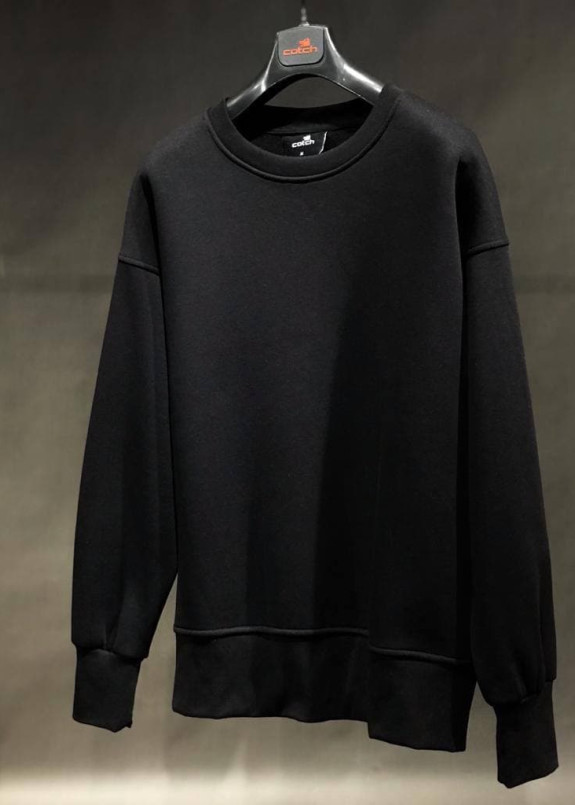 Свитшот базовый оверсайз черный MFStore Изображение Свитшот базовый оверсайз черный MFStore