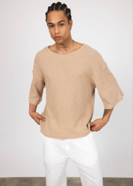 Кімоно вафельне вільного крою кава MFStore Изображение Кімоно вафельне вільного крою кава MFStore