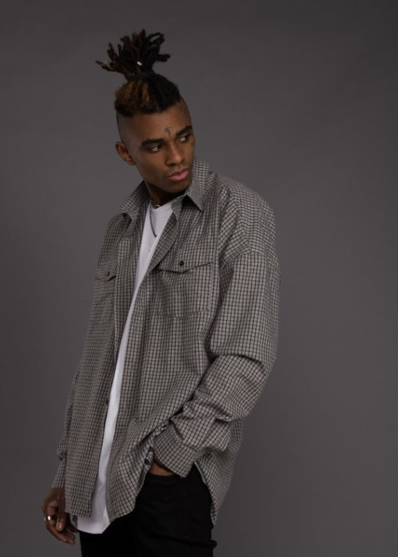 Рубашка мужская Oversize серая в клетку Изображение Рубашка мужская Oversize серая в клетку