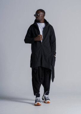 Кардиган дизайнерський з накладними карманами чорний MFStore Изображение Кардиган дизайнерський з накладними карманами чорний MFStore