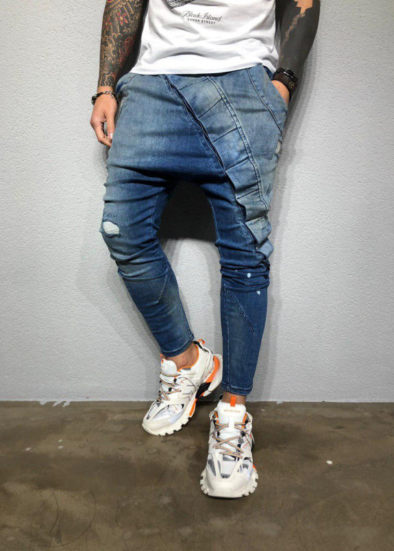 Джинсы с косой вставкой Mfstore Изображение Джинсы с косой вставкой Mfstore