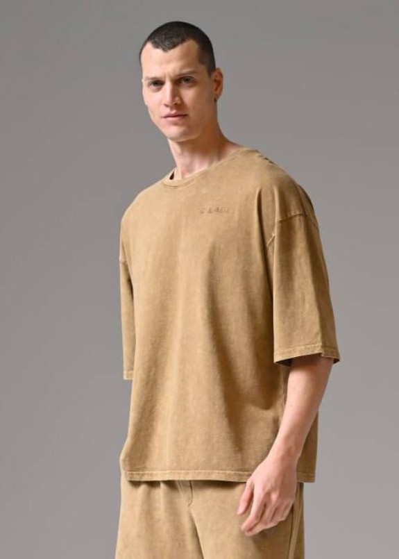 Футболка оверсайз виварена пісок MFStore Изображение Футболка оверсайз виварена пісок MFStore