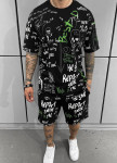 Костюм оверсайз з текcтом і принтами best чорний MFStore Изображение Костюм оверсайз з текcтом і принтами best чорний MFStore