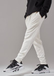 Штани спортивні вільного крою звужені на застібках знизу білі MFStore Изображение Штани спортивні вільного крою звужені на застібках знизу білі MFStore