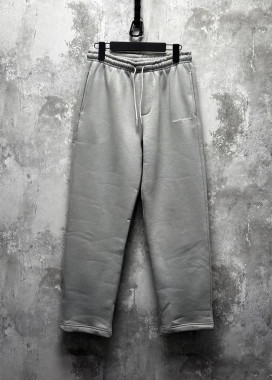 Штани прямі вільного крою на флісі сірі світлі MFStore Изображение Штани прямі вільного крою на флісі сірі світлі MFStore