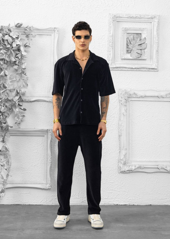 Костюм велюровий базовий чорний MFStore Изображение Костюм велюровий базовий чорний MFStore