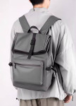 Модний матовий рюкзак сірий MFStore Изображение Модний матовий рюкзак сірий MFStore