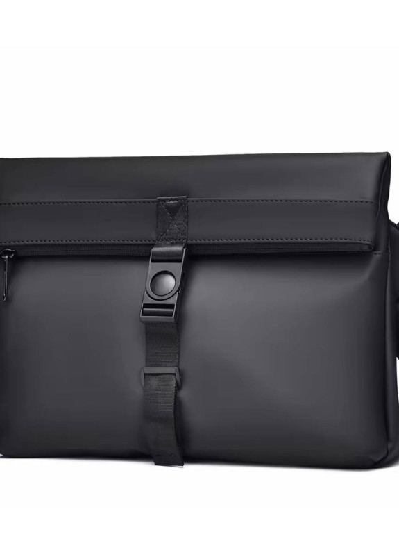 Стильний функціональний месенджер через плече чорний MFStore Изображение Стильний функціональний месенджер через плече чорний MFStore