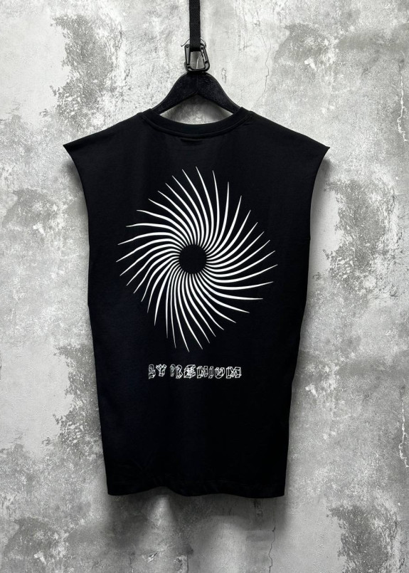 Безрукавка з абстракцією чорна MFStore Изображение Безрукавка з абстракцією чорна MFStore