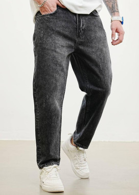 Джинси мом сірі з потертостями MFStore Изображение Джинси мом сірі з потертостями MFStore