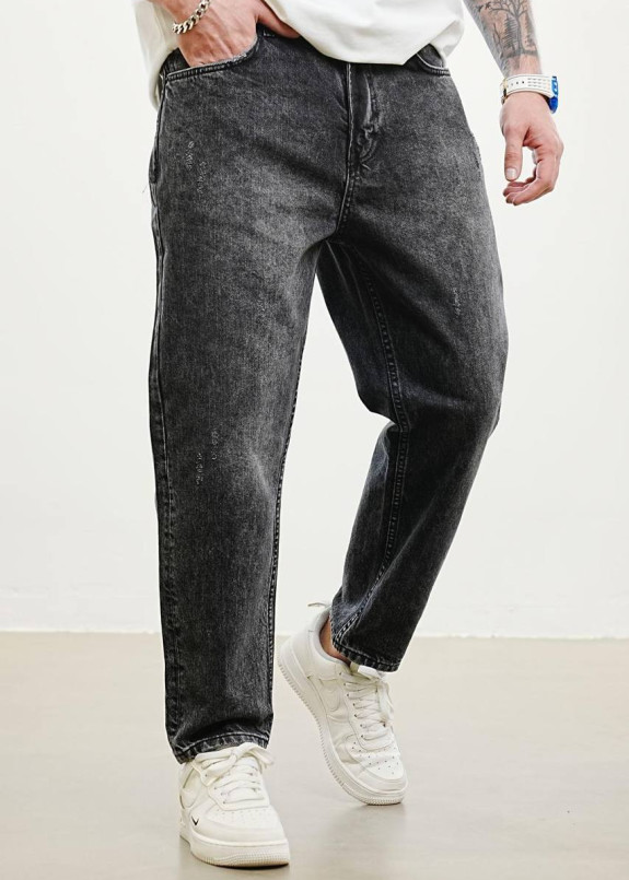 Джинси мом сірі з потертостями MFStore Изображение Джинси мом сірі з потертостями MFStore