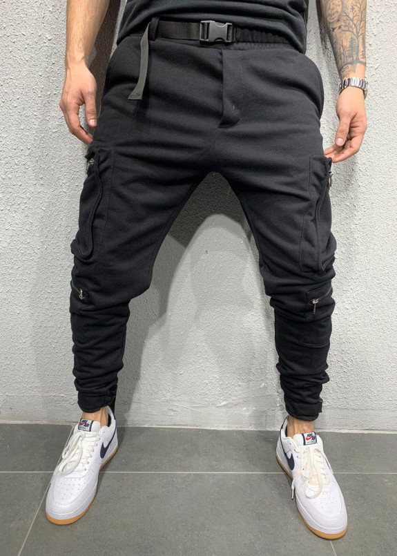 Спортивные штаны с текстильными ремешками Изображение Спортивные штаны с текстильными ремешками