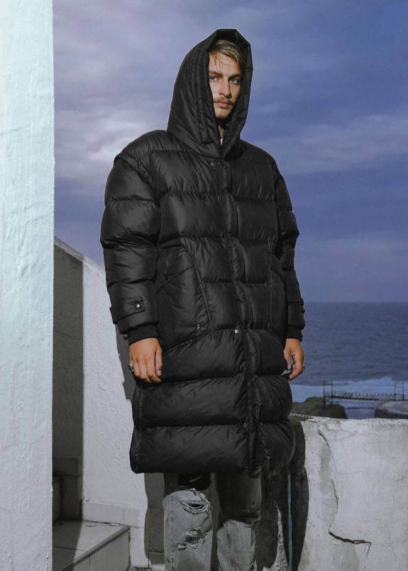 Парка дизайнерська подовжена чорна MFStore Изображение Парка дизайнерська подовжена чорна MFStore