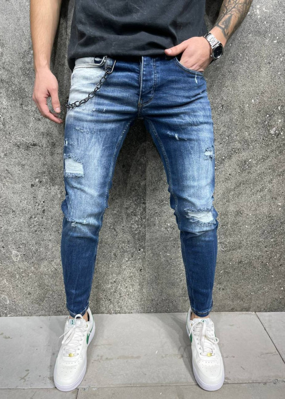 Джинси градієнтні з ланцюжком MFStore Изображение Джинси градієнтні з ланцюжком MFStore