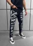 Джинси завужені з білими принтами MFStore Изображение Джинси завужені з білими принтами MFStore