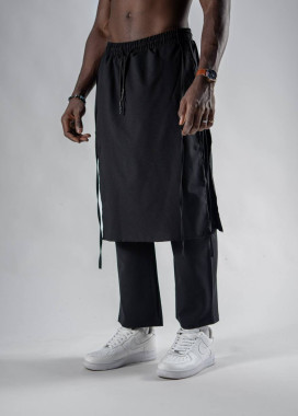 Брюки дизайнерські вільного крою чорні MFStore Изображение Брюки дизайнерські вільного крою чорні MFStore