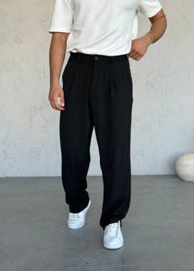 Брюки багі прямі чорні MFStore Изображение Брюки багі прямі чорні MFStore