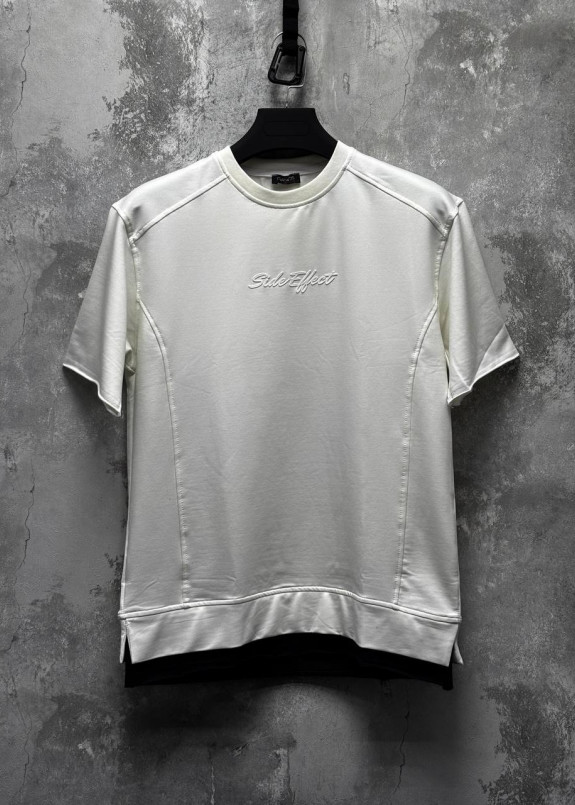 Футболка вільного крою з чорною вставкою MFStore Изображение Футболка вільного крою з чорною вставкою MFStore