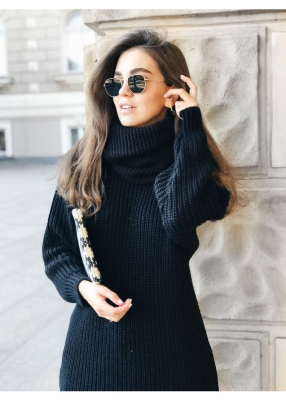 Шарф хомут женский черный Изображение Шарф хомут женский черный