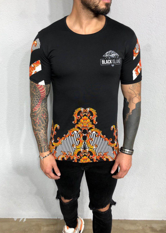 Футболка с узором на спине Mfstore Изображение Футболка с узором на спине Mfstore