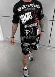 Костюм оверсайз з текcтом і принтами psycho чорний MFStore Изображение Костюм оверсайз з текcтом і принтами psycho чорний MFStore