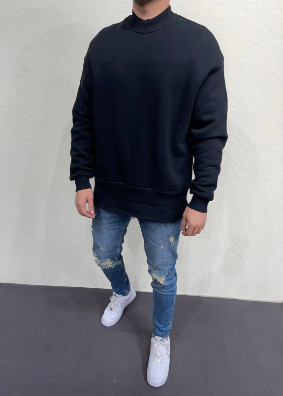 Світшот оверсайз подовжений чорний MFStore Изображение Світшот оверсайз подовжений чорний MFStore