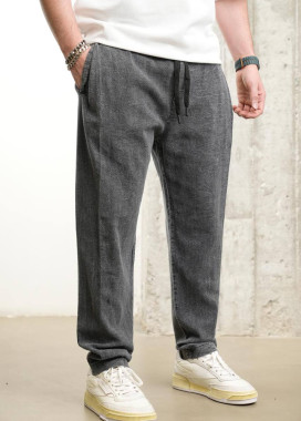 Стильні чоловічі брюки-галіфе виварені сірі MFStore Изображение Стильні чоловічі брюки-галіфе виварені сірі MFStore