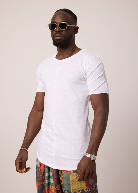 Стильна дизайнерська футболка білого кольору MFStore Изображение Стильна дизайнерська футболка білого кольору MFStore