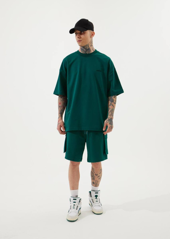 Костюм оверсайз зелений вілного крою карго MFStore Изображение Костюм оверсайз зелений вілного крою карго MFStore