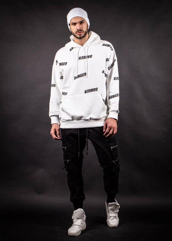 Худи белое danger MFStore Изображение Худи белое danger MFStore