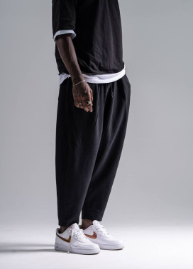 Стильні чорні штани вільного крою MFStore Изображение Стильні чорні штани вільного крою MFStore