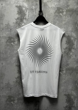 Безрукавка з абстракцією біла MFStore Изображение Безрукавка з абстракцією біла MFStore