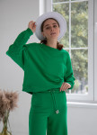 Костюм зеленый тройка с штанами клеш Изображение Костюм зеленый тройка с штанами клеш