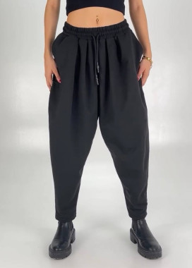 Стильні штани унісекс вільного крою чорні MFStore Изображение Стильні штани унісекс вільного крою чорні MFStore