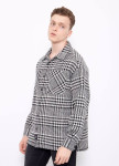 Модная оверсайз рубашка с узором MFStore Изображение Модная оверсайз рубашка с узором MFStore