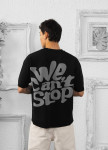 Футболка вільного крою з текстом чорна MFStore Изображение Футболка вільного крою з текстом чорна MFStore