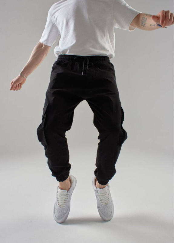 Штани карго чоловічі базові чорні MFStore Изображение Штани карго чоловічі базові чорні MFStore