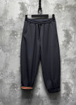Штани вільного крою з кольоровою манжетою сірі MFStore Изображение Штани вільного крою з кольоровою манжетою сірі MFStore