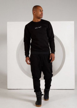 Штаны мужские на флисе черные Изображение Штаны мужские на флисе черные