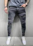 Джинси з градіентними вставками та дірками сірі MFStore Изображение Джинси з градіентними вставками та дірками сірі MFStore