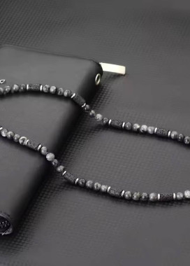 Стильний ланцюжок на шию декорований камінням MFStore Изображение Стильний ланцюжок на шию декорований камінням MFStore