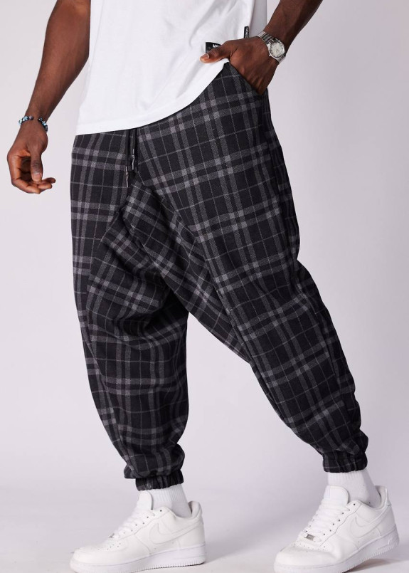 Стильні штани вільного крою галіфе в клітинку MFStore Изображение Стильні штани вільного крою галіфе в клітинку MFStore